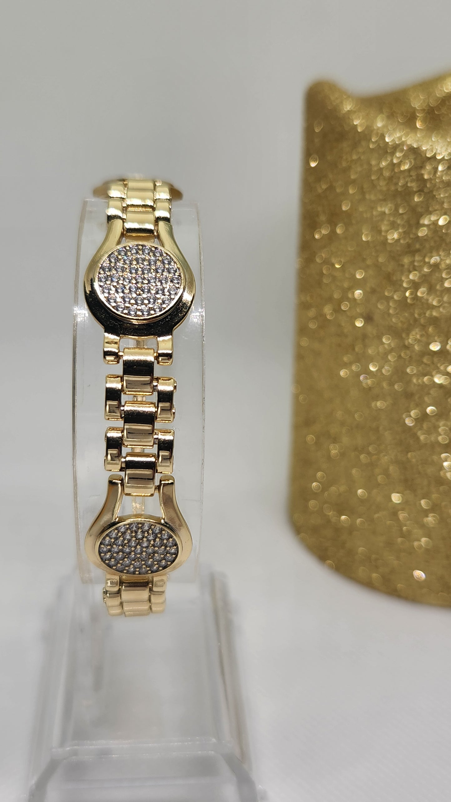Pulsera zirconada redondo