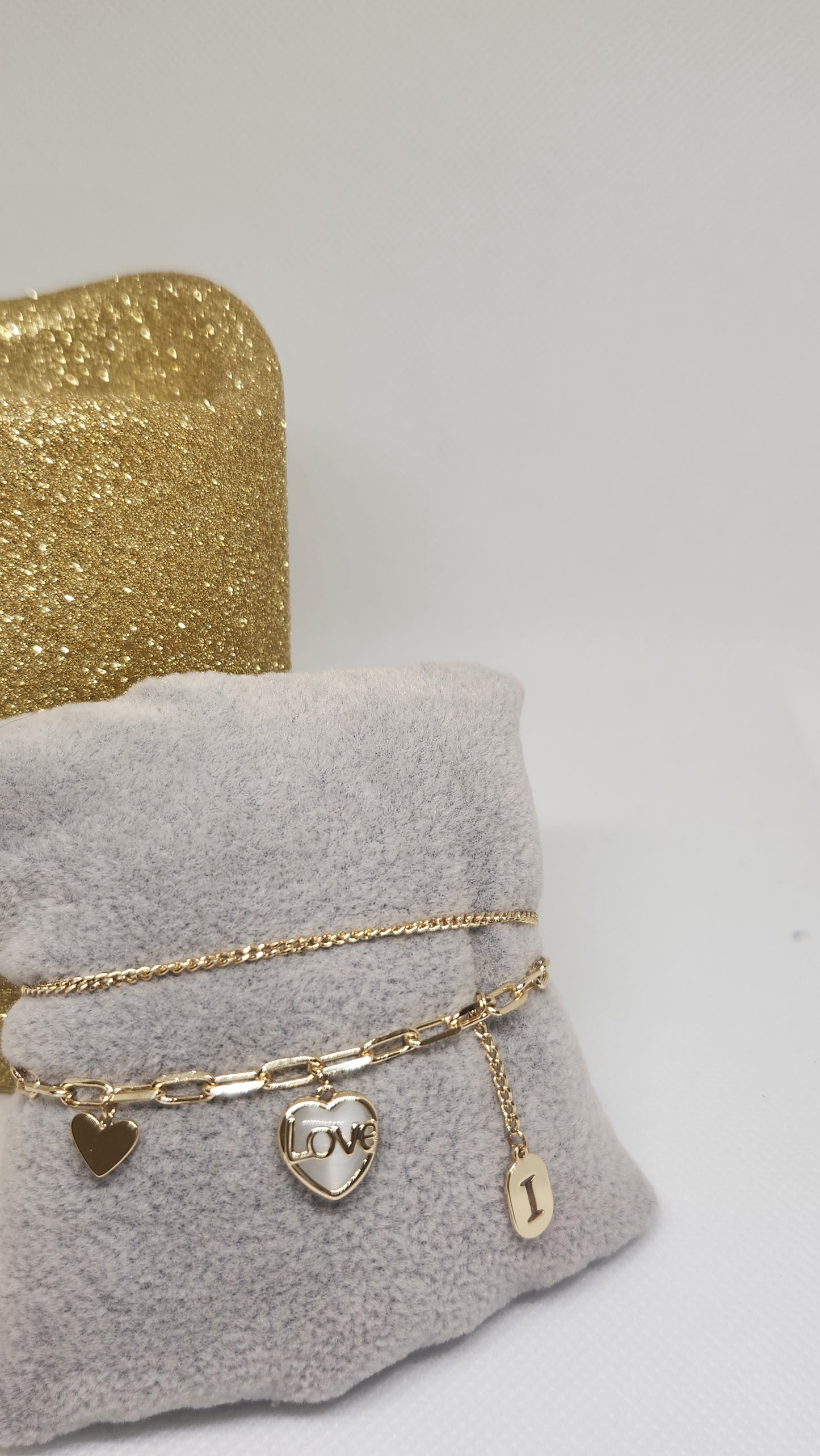 Pulsera doble con letras de love