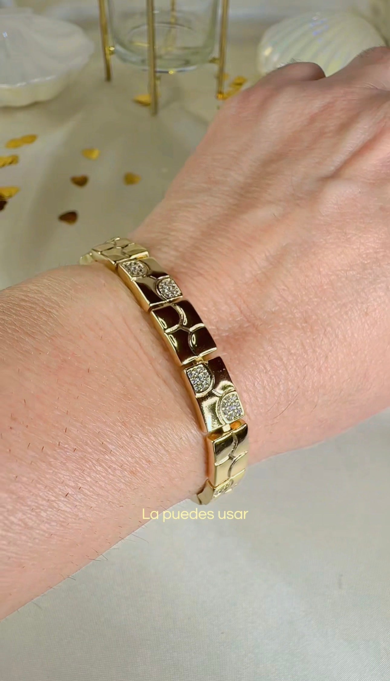 Pulsera Lisa Ancha Ajustable