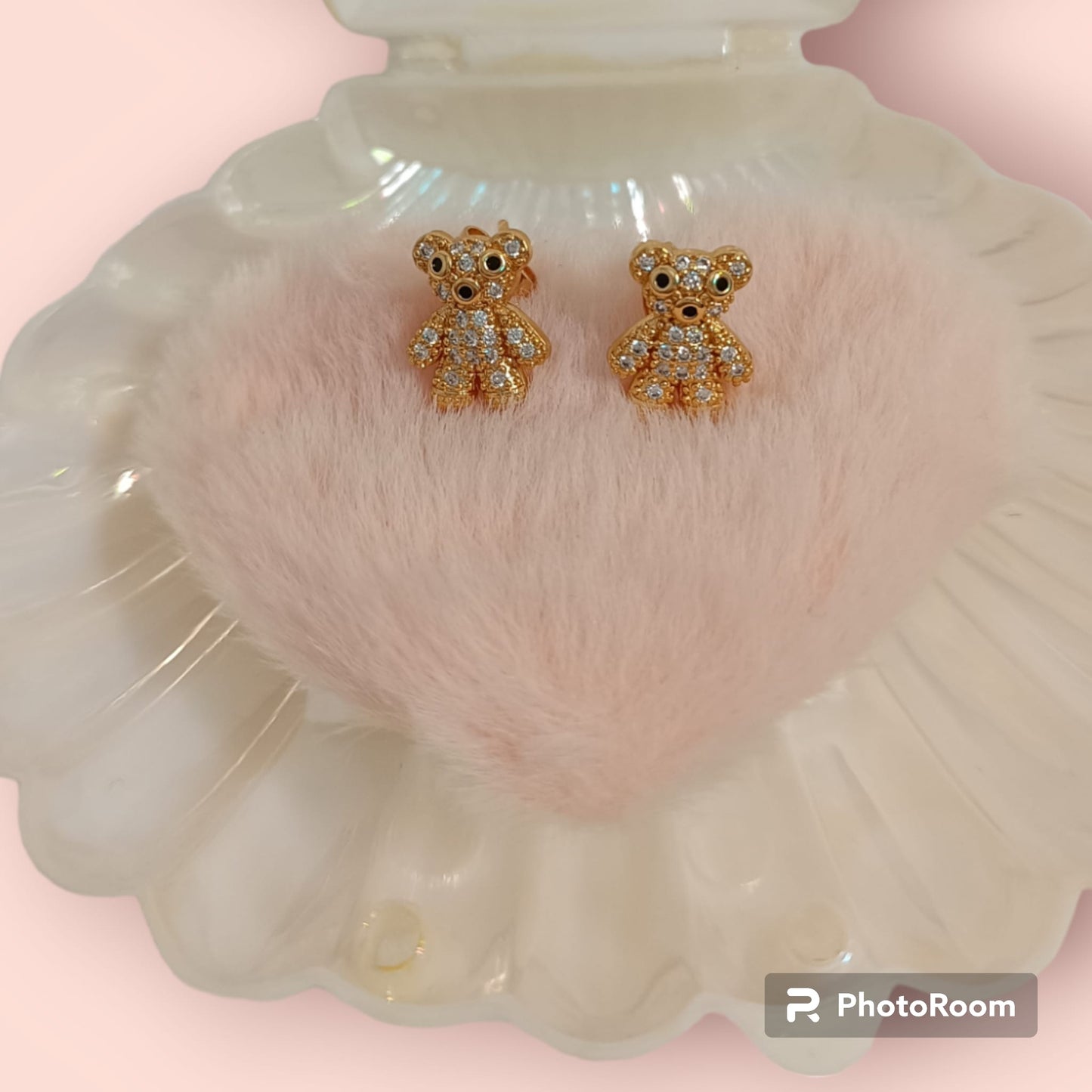 Aretes de osito con Zirconias
