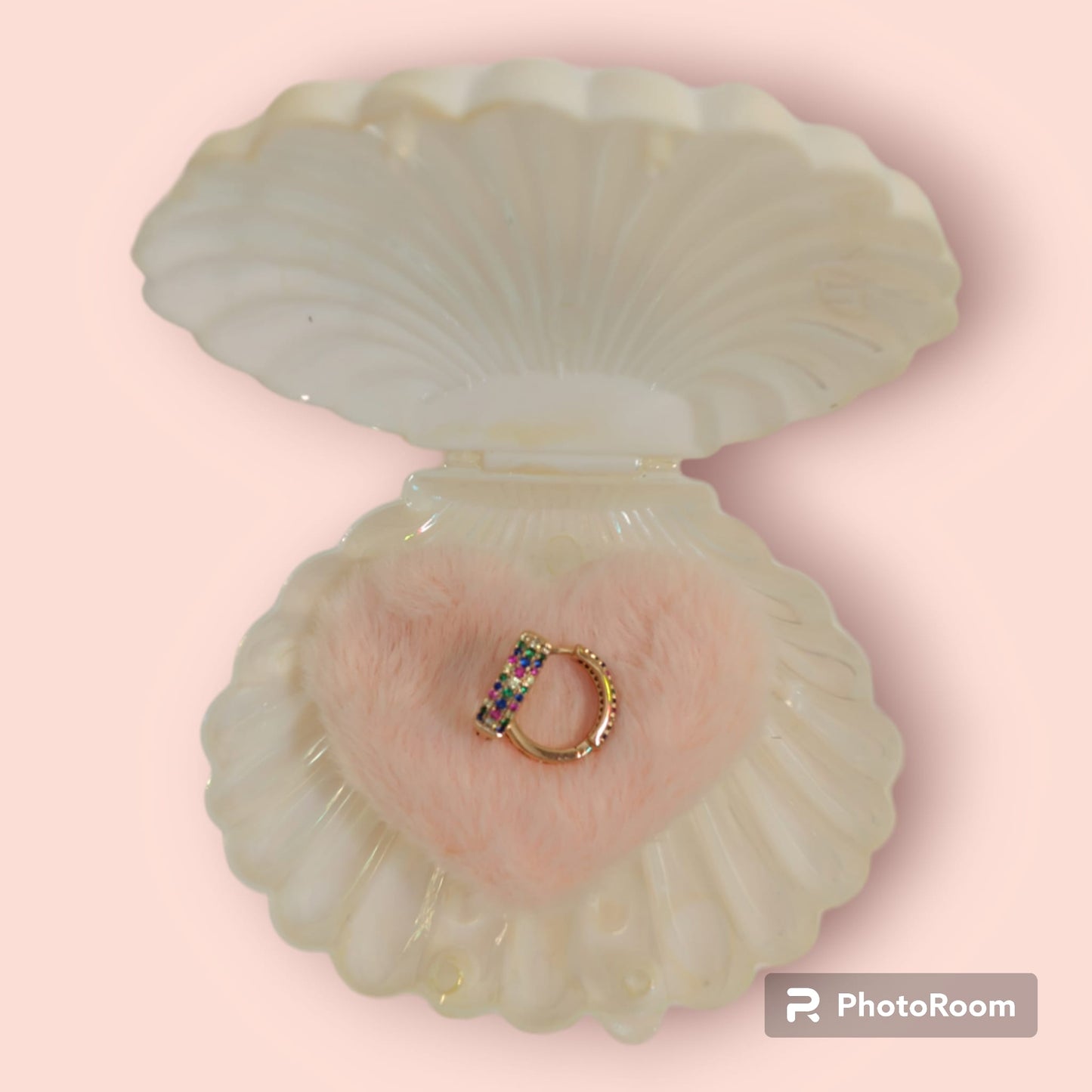 Argollas pequeñas con Zirconitas de colores