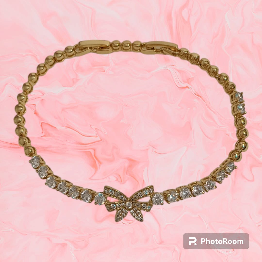 Pulsera de lazo con zirconias