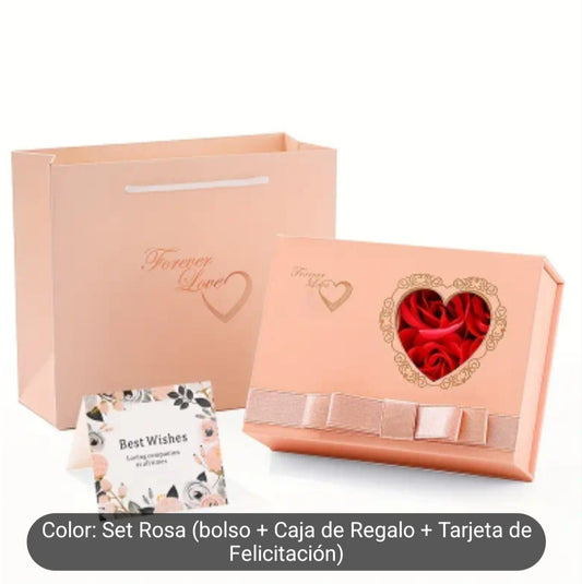 Caja de regalo para joyas de "Rosa Eterna"