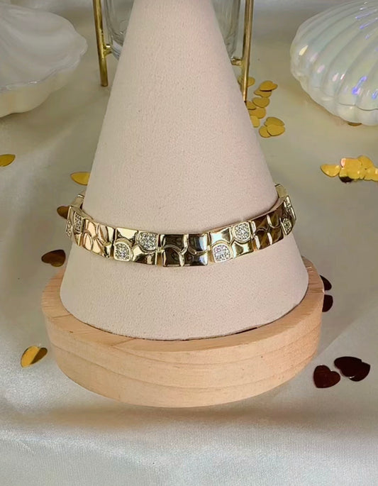 Pulsera Lisa Ancha Ajustable