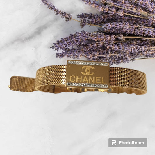 Pulsera de estilo Cinturon chanel