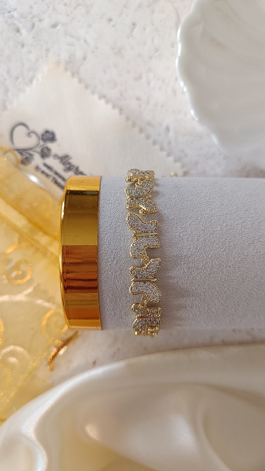Pulsera con mariposas